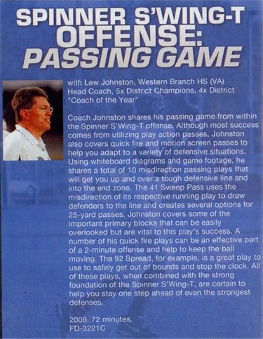 (Rental)-Passing Game In The Spinners' Wing T Lew Johnston